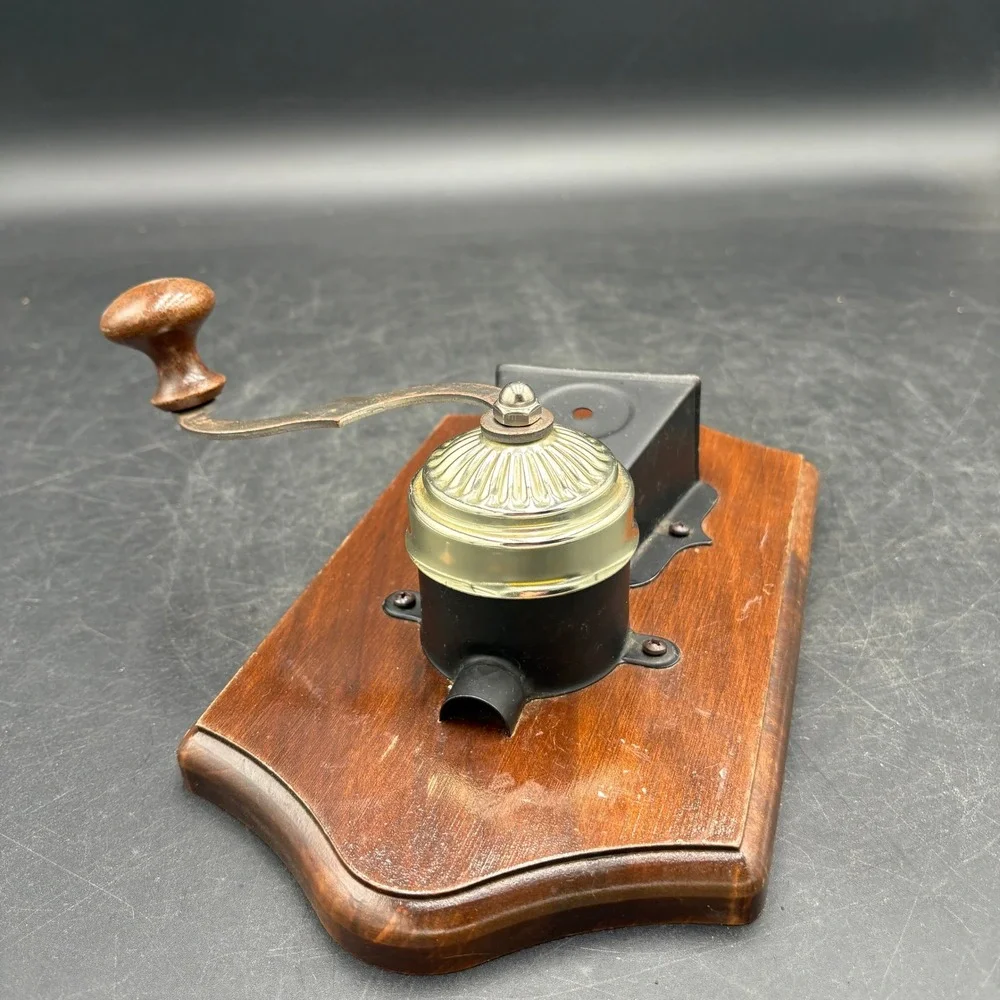 Vintage Style Wall Mount Coffee Grinder Decorative Wood Plaque Kitchen Decor